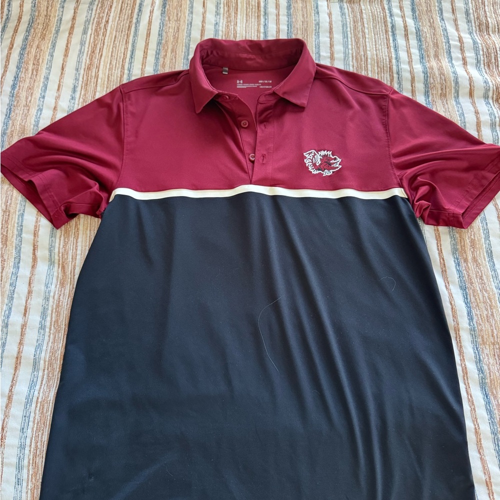 Under Armour Gamecock (USC) Polo - Men’s Medium